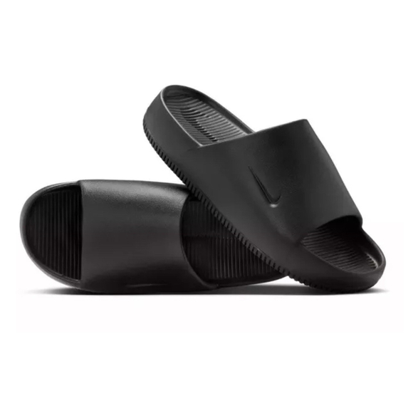 NEW Men’s NIKE CALM SLIDE BLACK / BLACK (FD4116 001) Sz 12 Comfort - Picture 1 of 7